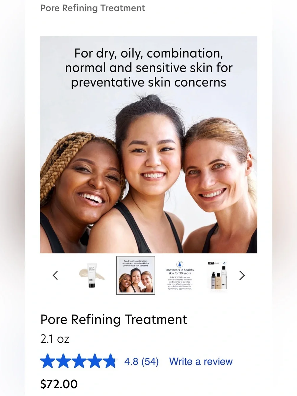 PCA Skin Pore Refining Treatment 2.1 oz